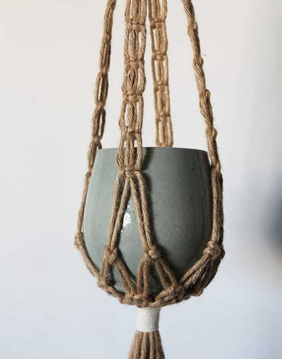 Suspension plante en jute JANE