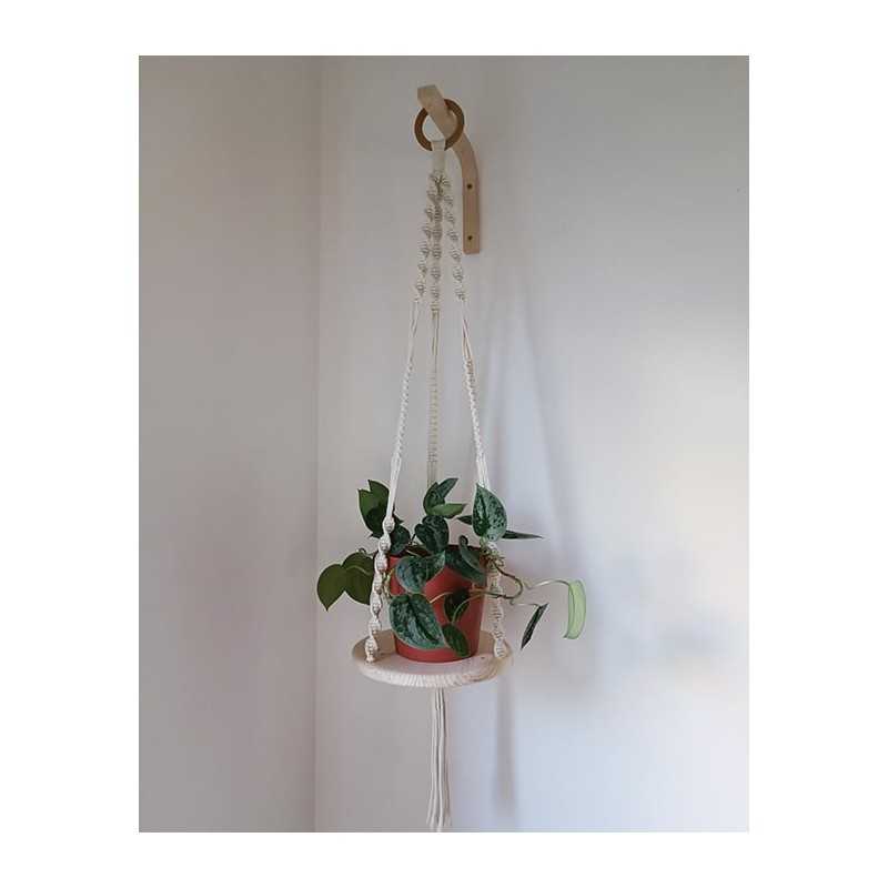 Suspension plateau en bois